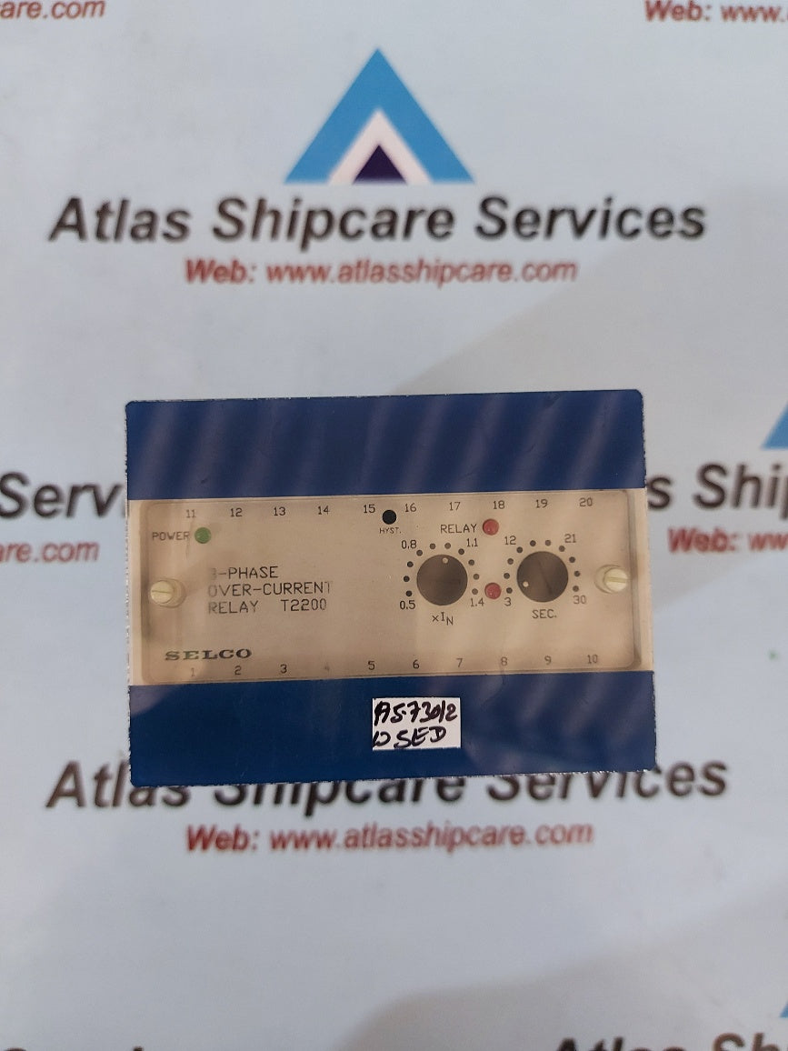 Selco T2200 3-Phase Over-Current Relay T2200-02